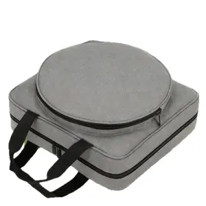 1pc Round/Square Embroidery Storage Bag - Embroidery Supplies Storage Carrying Tote Case With Multiple Pockets For Embroidery Floss, Cross Stitch, Sewing Crafts, Winter And Art Supplies - Ideal Knitting Bag For  Crafting Essentials