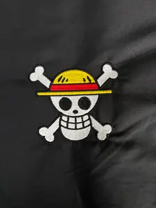 OP Inspired Pirate Skull Embroidered Iron On Patch for Clothes and Accessories