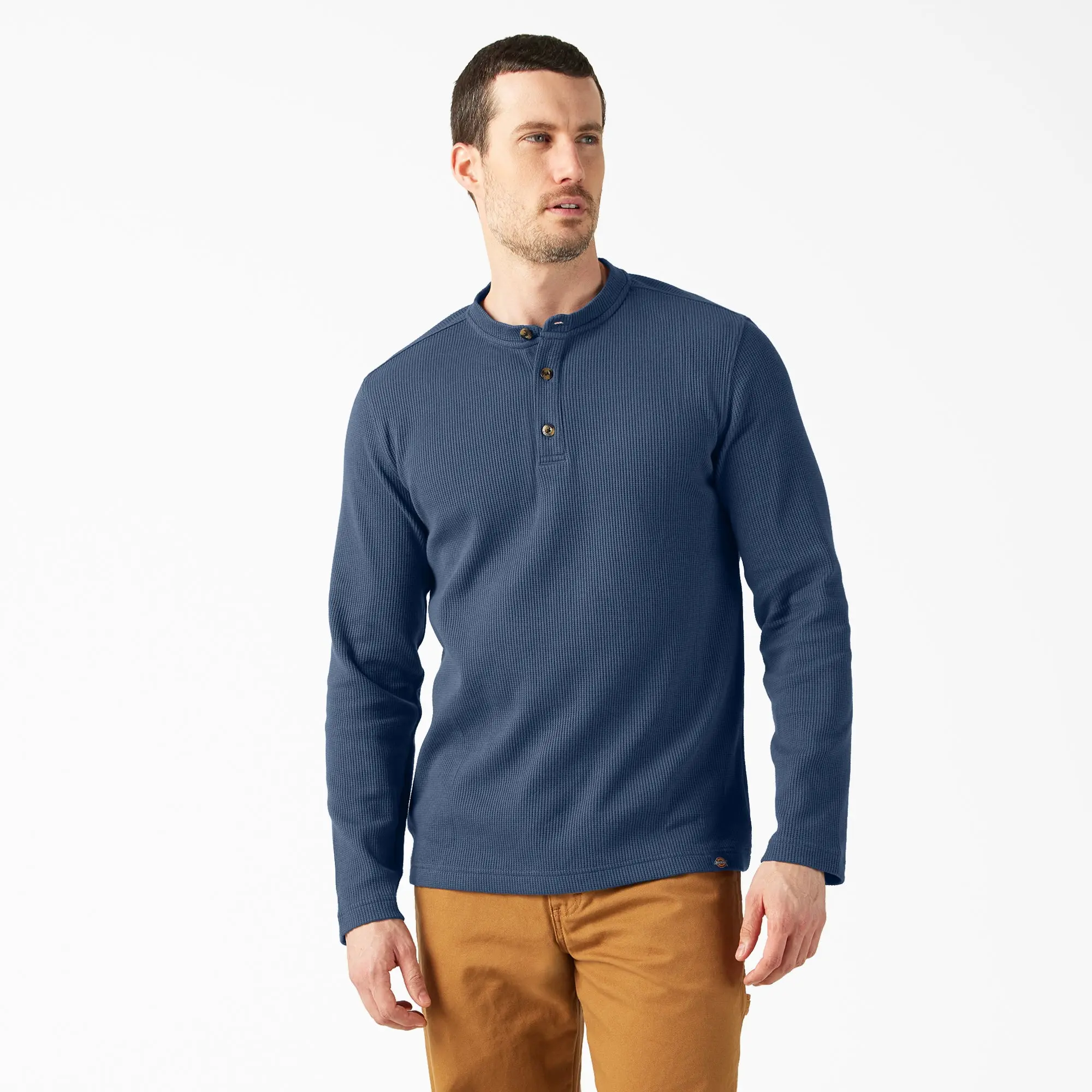 Dickies Henley Thermal Shirt,Warm,Comfortable,Built for Cold Workdays Knit Layer