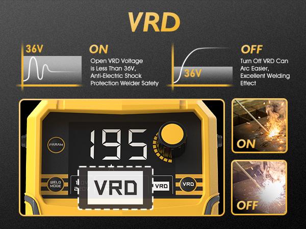 TOOLIOM 195A Stick Welder 110/220V Dual Voltage Lift TIG Welder, LCD Display IGBT Inverter Welding Machine with Hot Start Arc Force & VRD, Fits 5/32" Rods TOOLIOM 195A Stick Welder 110/220V Dual Voltage Lift TIG Welder, LCD Display IGBT Inverter Welding Machine with Hot Start Arc Force & VRD, Fits 5/32" Rods