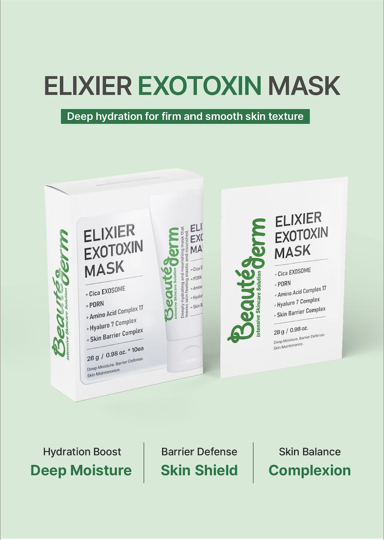 Beauté Derm] Elixier Exotoxin Mask 28ml with Squalane Exosomes