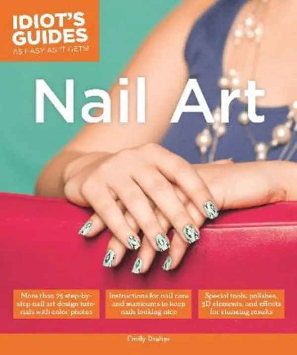 Used Nail Art Book by Emily Draher (Paperback) - Manicure Tools Guide for Creative Designs & Enhanced Effects