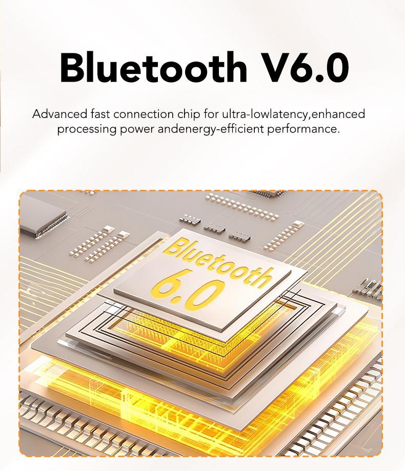 [Valentine's Day] Tukio 2026 M100 Fashion Clip-On Earphones, featuring interchangeable earring accessories, an audio-visual touchscreen, and wireless audio transmission technology. Equipped with Bluetooth 6.0 for faster and more stable connections