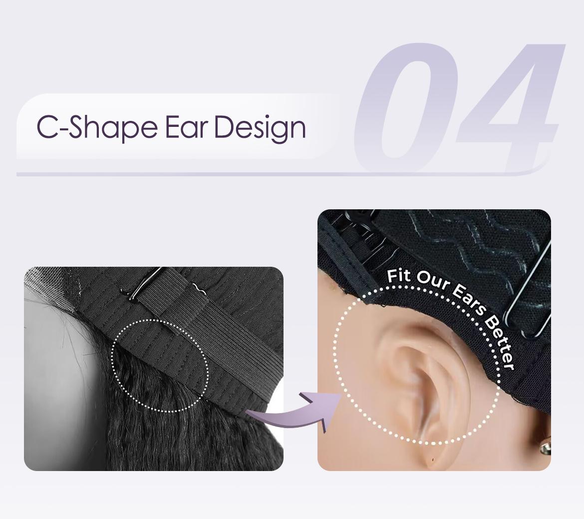 Wavymy 7x5 Bye-Bye Knots Wig Quick Glueless & HD Lace Pre Cut Kinky Straight Invisible Knots With Invisi Drawstring With Baby Hair 250% Density