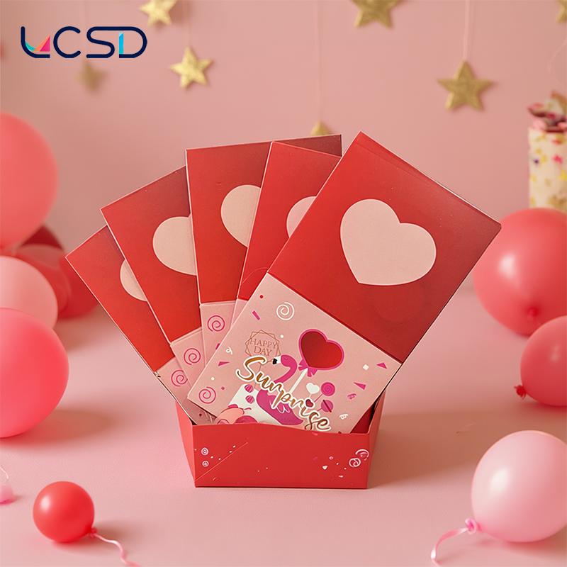 Surprise Gift Box Explosion for Money,Unique Folding Bouncing Red Envelope Gift Box , Cash Explosion Luxury Gift Box for Birthday Anniversary Valentine Proposal Surprise Gift Box Explosion for Money,Unique Folding Bouncing Red Envelope Gift Box , Cash Explosion Luxury Gift Box for Birthday Anniversary Valentine Proposal