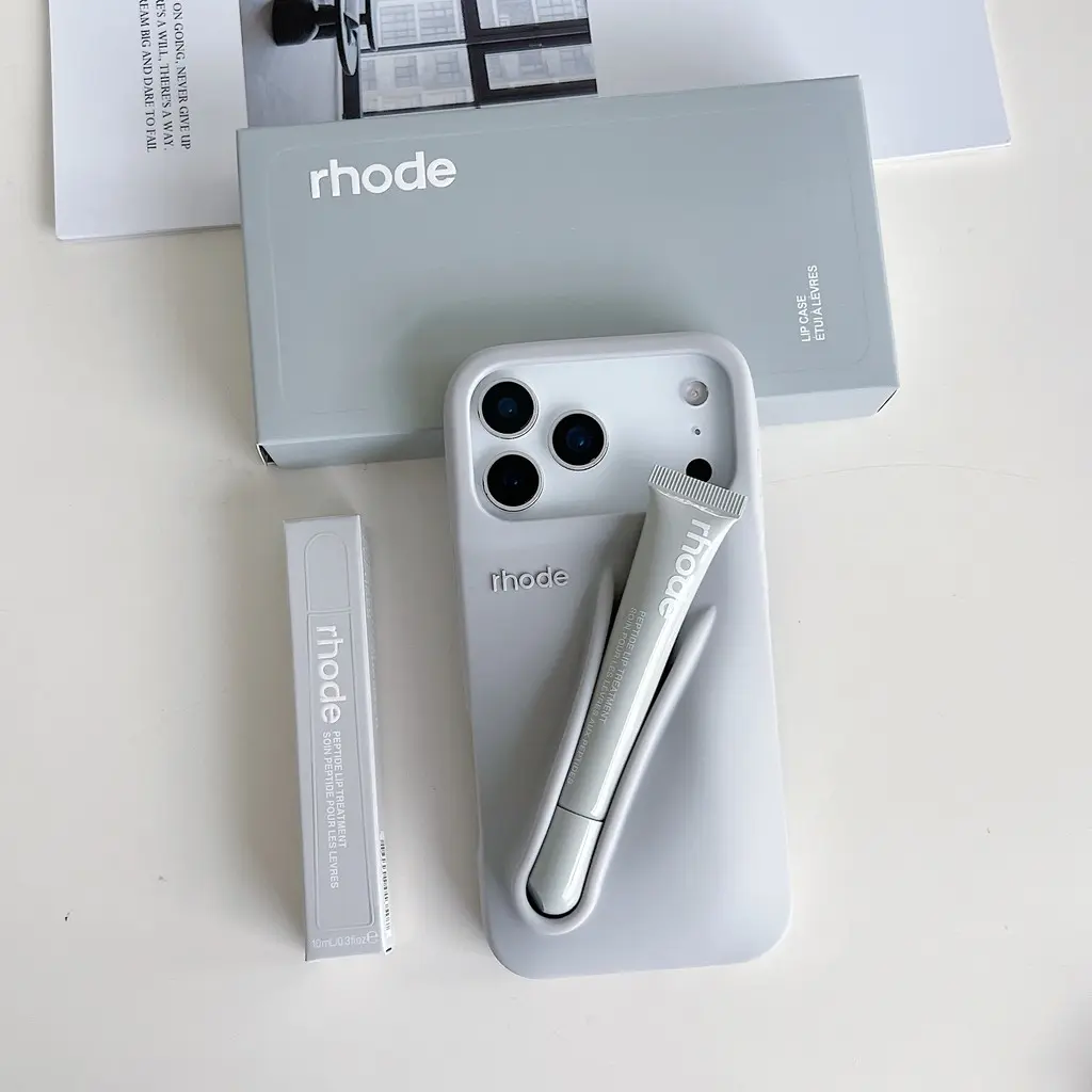 Rhode Fashion Silicone Phone Case Featuring Built-In Lipstick