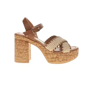 Seychelles Womens Bravo Platform Casual Sandals Casual High Heel 3" & Up - Brown