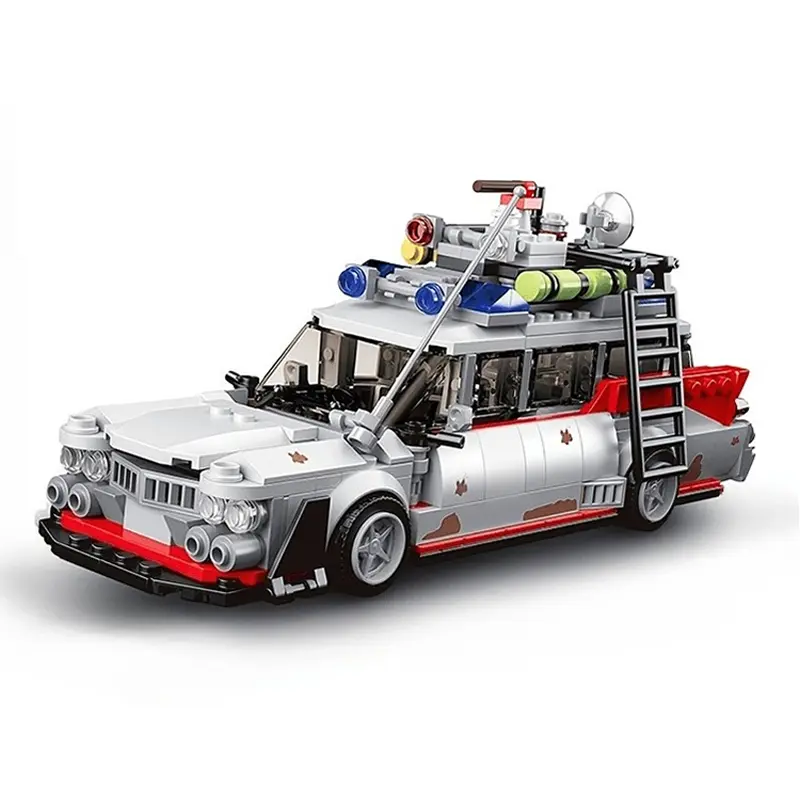 Ghost Car Model Creative Building Blocks Set, Holiday Entertainment Project Supplies, Car toy Model Kits DIY Crafts Collectibles,Christmas Gift/ Birthday Surprise for Movie Fans, 631+pcs homedecor