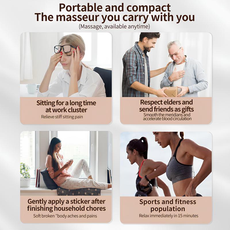 Dual Channel TENS Unit Muscle Stimulator Machine with 18 Modes, Rechargeable TENS Machine Massager with 8 Pads, 30 Intensity Levels, For Back, Neck & Shoulder