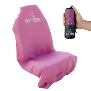 Seat Hoodie Black Micro Fiber Car Seat Cover Protects from Sand Sweat Easy to Install and Remove Washer Friendly Fits All Cars Truck Cushion Protector Vehicle