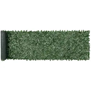 39 x 158 in Ivy Privacy Fence, Artificial Greenery Wall Screen with Mesh Backing & Strong Joints, Faux Vine Leaf Hedge for Garden, Yard & Balcony