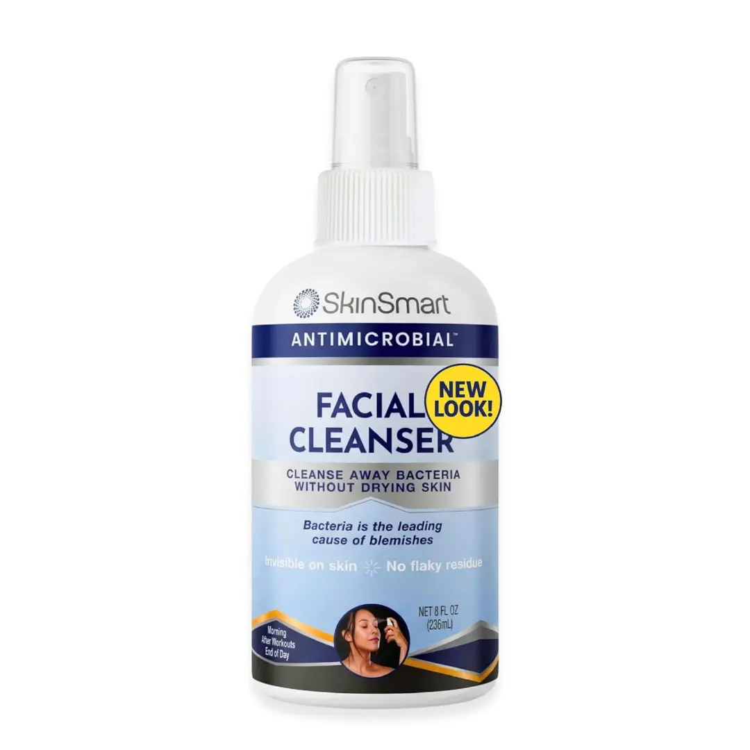 SkinSmart Facial Cleanser for Breakouts, Hypochlorous Acid Mist Targets Blemish Causing Bacteria