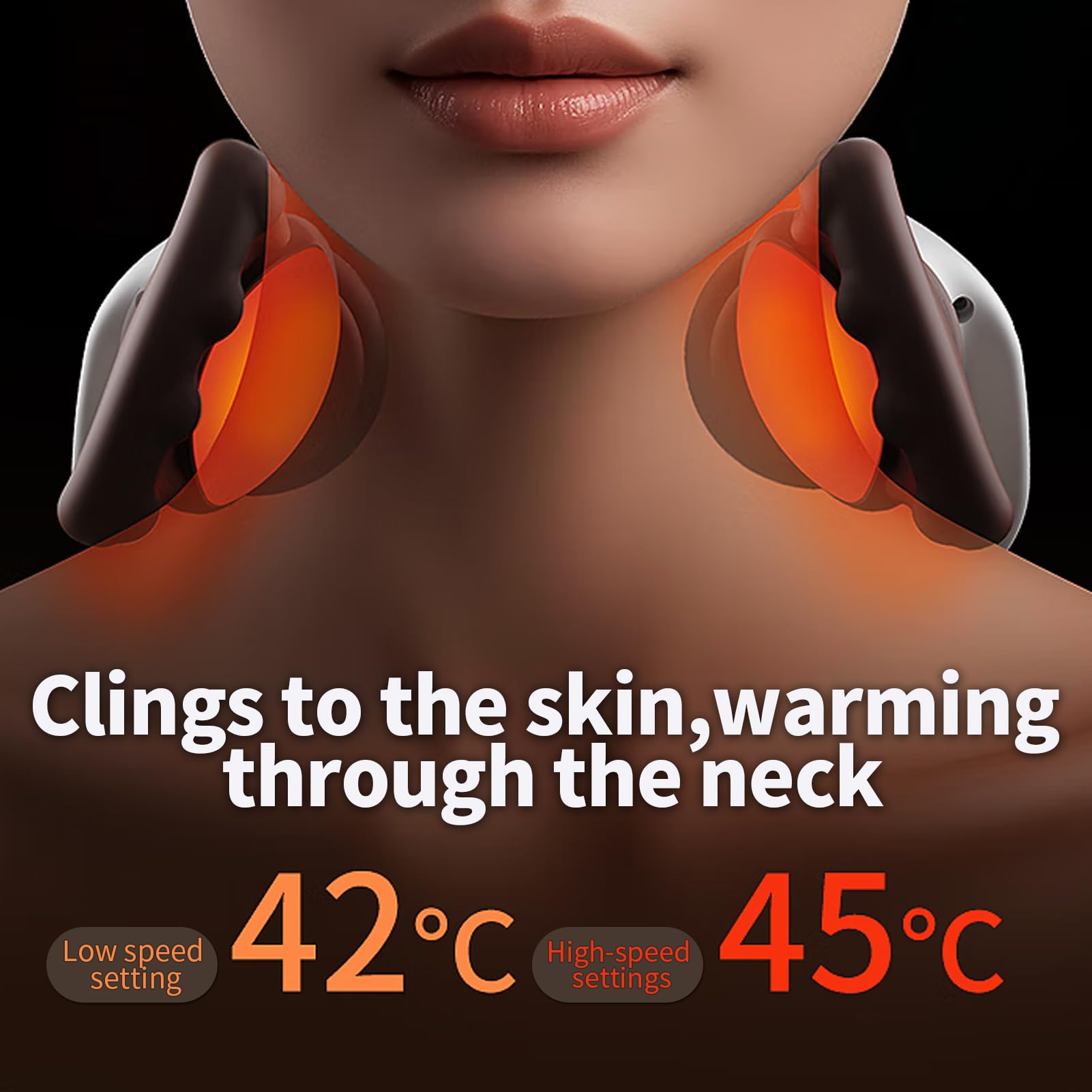 Shoulder Massager Electric Cervical MassagerBionic Hand Heating Wireless Portable 3DKneading Massage for Neck Shoulders & HandsUnisex Lightweight & Adjustable Speed Settings