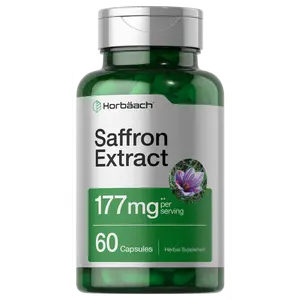 Horbäach Saffron Extract Capsules 177 mg 60 Count | Non-GMO, Gluten Free Supplement