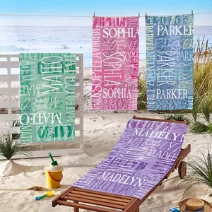 Custom Personalized Beach Towels for Kids & Adults Signature Style Beach Towel-Customized Towel-For the Beach Lover-For the Pool Lover
