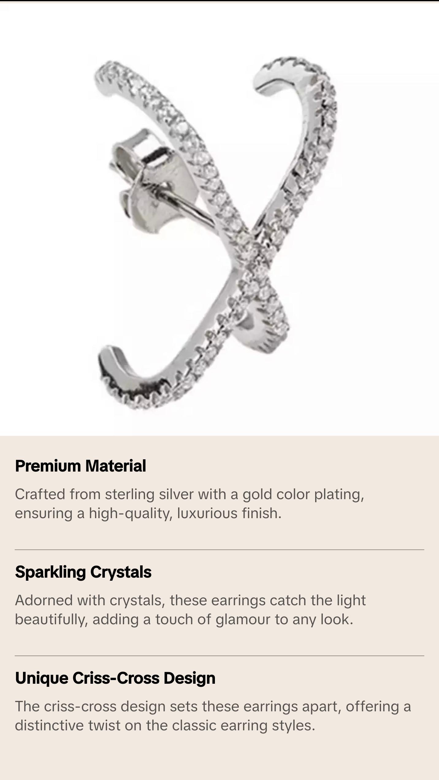 Criss Cross Earrings