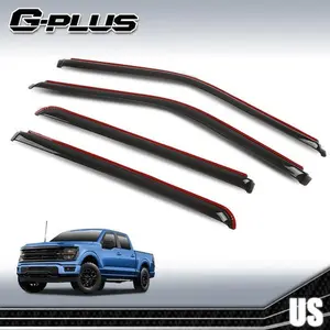 In-Channel Window Rain Guards, Car Accessories for 15-22 Ford F-150 Super Crew Cab Side Window Deflectors