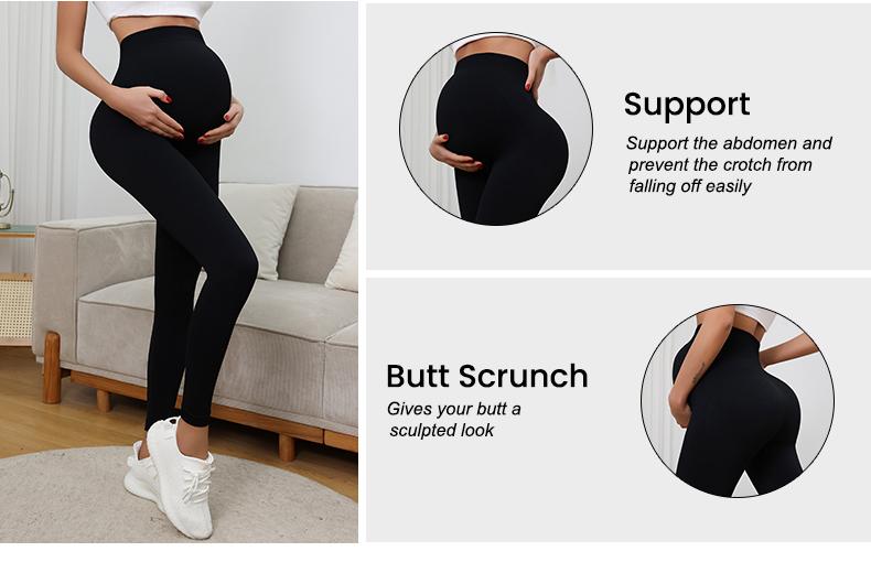 YOGA Women's Maternity Leggings, Maternity Yoga Pants, Soft Belly Support, Butt Lift Shaping, Tight and Comfortable, Comfortable Workout, Suitable for Pregnant Moms YOGA Women's Maternity Leggings, Maternity Yoga Pants, Soft Belly Support, Butt Lift Shaping, Tight and Comfortable, Comfortable Workout, Suitable for Pregnant Moms