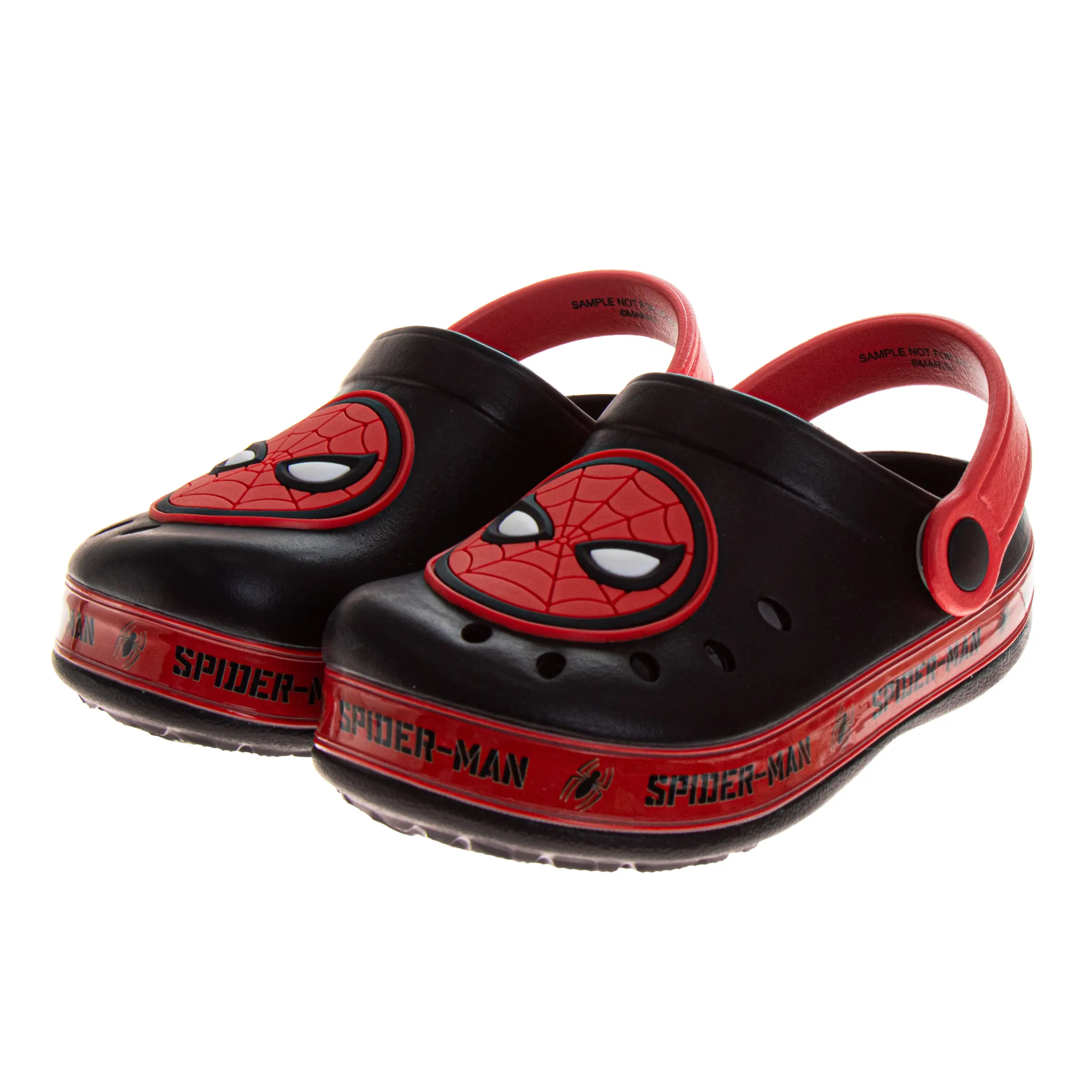Spider Man Boys' Slip-On Clogs, Lightweight Back Strap Garden Shoes for Play, Beach, and Everyday Wear (Toddler/Little Kid))