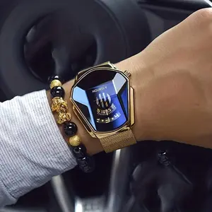 Men's Watch With A Unique Large Dial, Quartz Watch For Men, Racing Steel Strap Set Fashionable Wristwatch