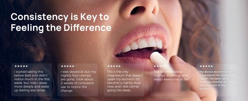 Selerb Magnesium Complex 300mg – 4 Types of Magnesium with B6, D3, Zinc, Slippery Elm – Sleep, Relaxation & Muscle Suppor Dietary t – 90 Capsules Healthcare Fitness Edible