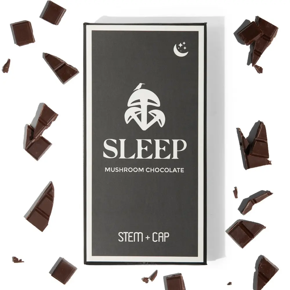 Stem+Cap Sleep Mushroom Chocolate Bar
