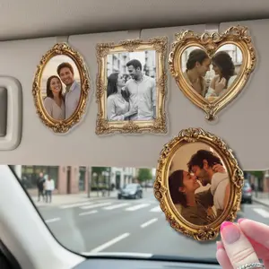Mini Museum Car Sun Visor: Custom Couple Photo Car Decor, Romantic Keepsake