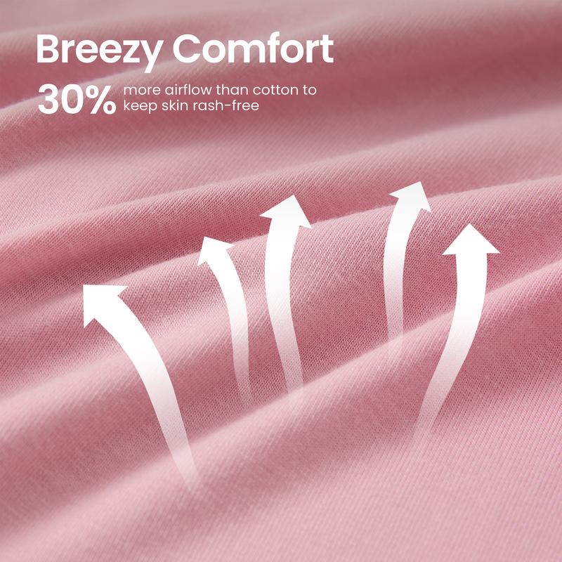 PATPAT Baby Pajama with Bamboo Viscose, Footie Jumpsuit Romper with 2-Way Zipper for Baby Boy Girl Toddler Sleeper Sleepwear