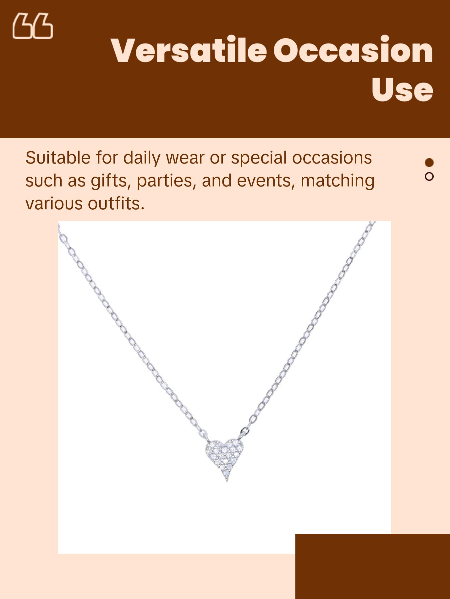 valentines gift lovely heart pendant necklace micro pave cz heart cute heart promise valentines gift fine 925 silver jewelry