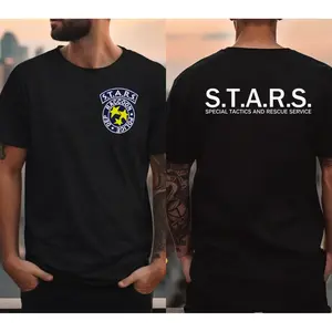 STARS Raccoon City Police Shirt – Resident Evil Game Fan Graphic Tee, Unisex Graphic Tee, Casual Short Sleeve Shirt, Modern Classic Fit Tee, Full Colors