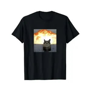 Black Cat Graphic T Shirt For Stylish Casual Wear