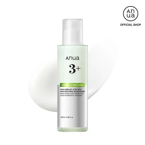 [Anua] Azelaic Acid CICA Skin Soothing Moisturizer (100ml), Lightweight & Redness Relief, for Acne Prone Skin, Fragrance Free, Korean Skincare
