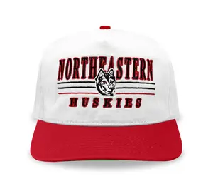 Northeastern Huskies Snapback: White/Red
