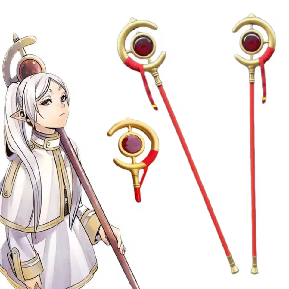 Frieren Inspired Mage Staff Cosplay Prop – Fantasy Anime Accessory