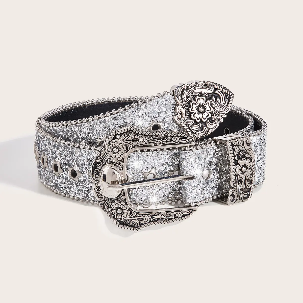 Women Reversible Leather Belt Fashion Ladies Waist Belt for Pants Jeans Dresses Outdoor fun,Y2k Rhinestone Decor Belt