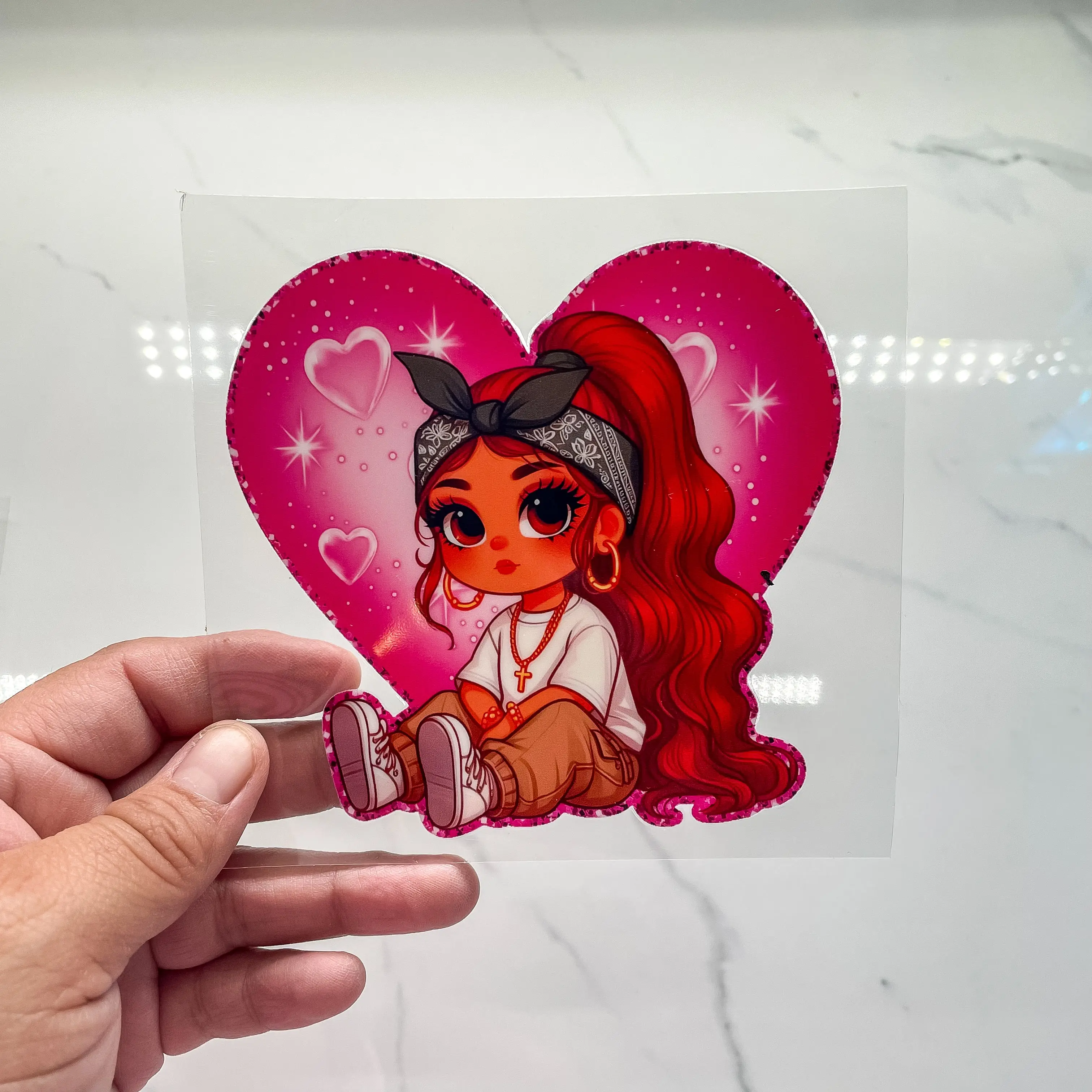 Red Hair Chicana Decal