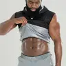 [Kewlioo] Hooded Sauna Shirt for Men, Heat Trapping Pullover Sweat Vest, Men’s Sauna Suit Tank Top Hoodies for Exercise, Cardio Search this page