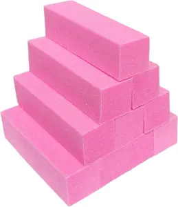 Nail Buffer Block for Acrylic and Natural Nails, 4 Sided Sanding Buffers for Gel Nails Fingernail Shine Buffing Filer Set, Professional Manicure Polisher Buffer Bulk Medium Grit
