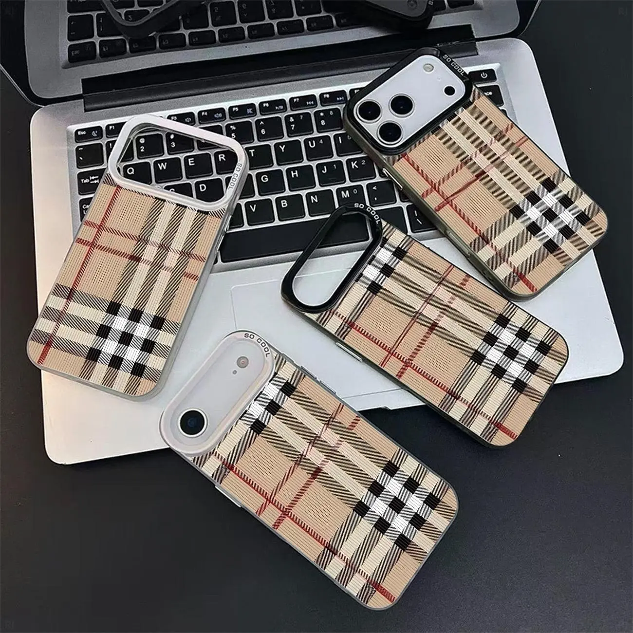 Retro Plaid Shockproof Protective Cellphone Cover, E-Commerce Device Accessories for iPhone 11,12,13,14,15,16 Pro Max Plus,17 Pro Max,17 Air - Anti-Drop, Classic Fashion Design, Budget-Friendly