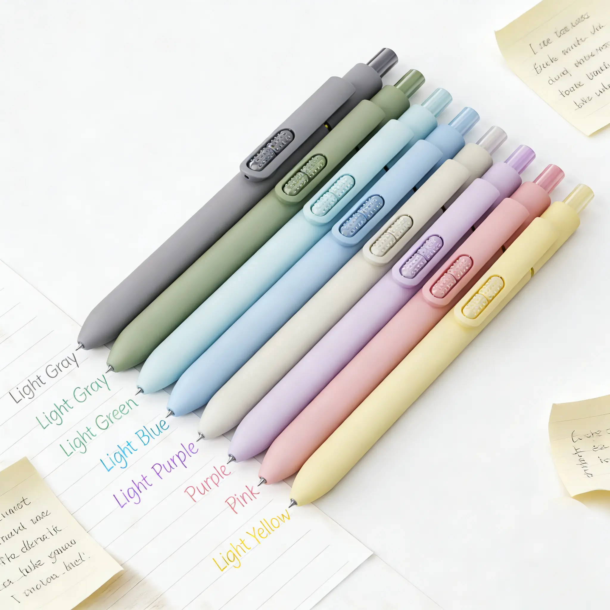 Colored Gel Pens 8ct Assorted Colors Black gel pens 0.7mm Tip for Smooth Writing, Coloring, Drawing, and Journaling Office Stationery Supplies tiktokshopsummersale