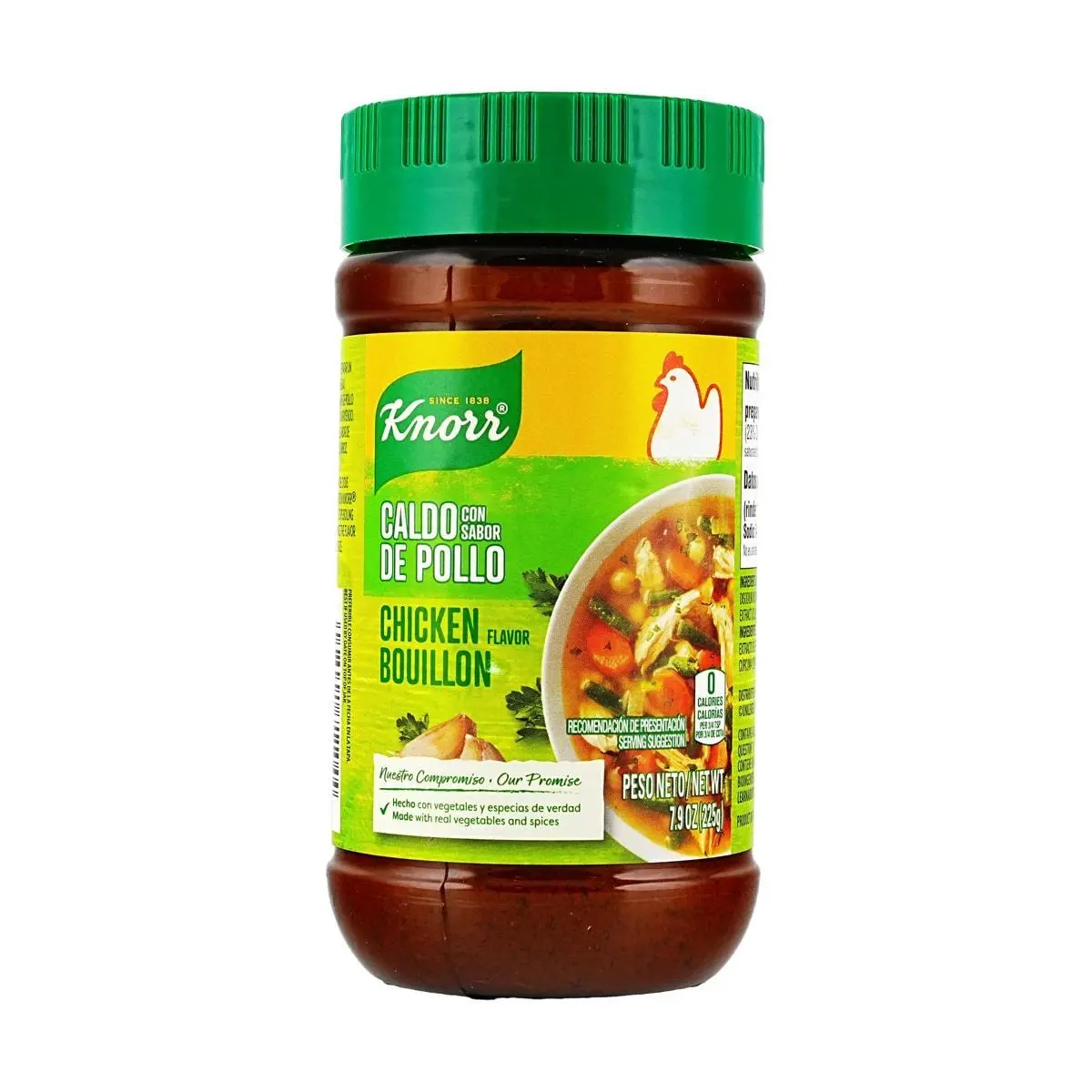 Kellogg's Konrr Chicken Flavor Soup Mix Powder 224g - Cholesterol-Free Broth Base for Soups, Stews, Sauces, Rice & More - Savory Umami Seasoning