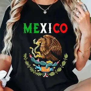Independence Mexican Day Mexico Eagle Mexico Viva Mexico T-Shirt Fit Top