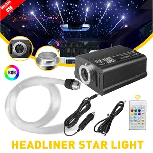 Bluetooth APP Controlled Star Ceiling 500pcs Optical Fibers RGBW Chip 24 Key Remote Support Android iOS Easy to Connect
