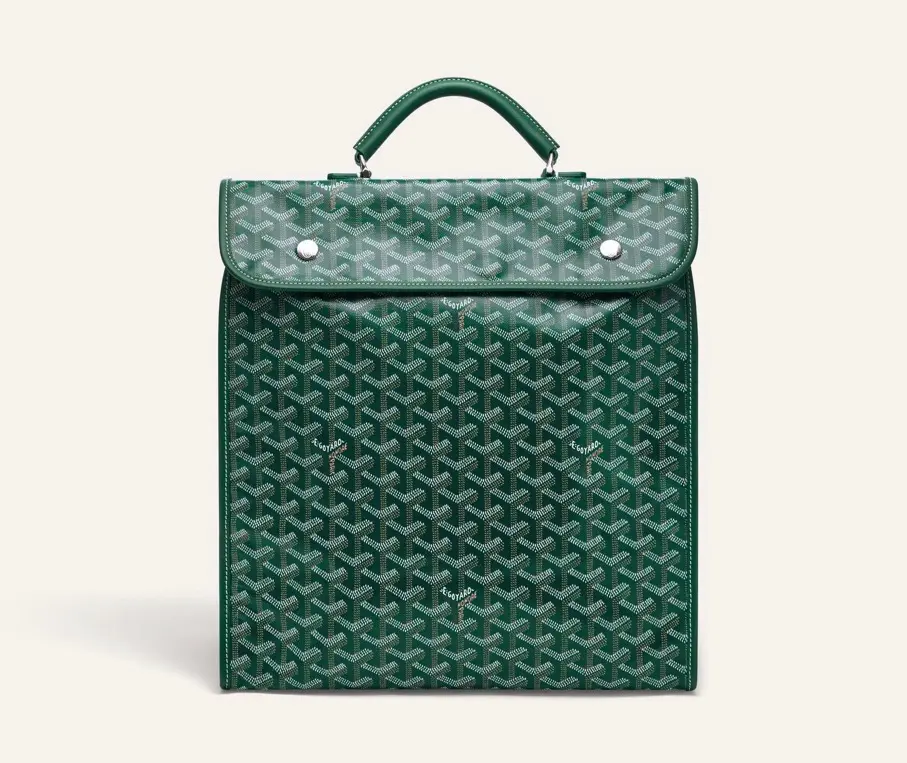 Pre-owned Goyard Saint Léger Green Backpack, Backpack for School, Item No. 2604332