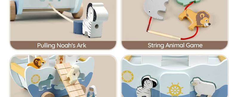 Joyreal Wooden Noah's Ark Toy for 1 Year Old Baby Boy and Girl Baptism Gift Neutral Color Montessori Educational Toy with Animal Shape Sorter Christian Toys for Toddler 1-3 Christmas Birthday Gift Joyreal Wooden Noah's Ark Toy for 1 Year Old Baby Boy and Girl Baptism Gift Neutral Color Montessori Educational Toy with Animal Shape Sorter Christian Toys for Toddler 1-3 Christmas Birthday Gift