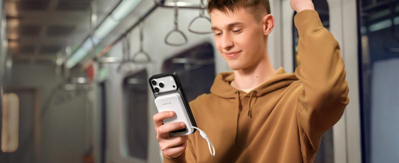 【Exclusive TikTok Gift】ECOFLOW Rapid Mag Power Bank 10,000mAh, Qi2.2 25W Wireless Charging, 0.6'' Ultra-Slim Magnetic Portable Charger, Built-in USB-C Cable, Qi2 Certified Fast Charging Battery for iPhone 17/16/15/14/13/12