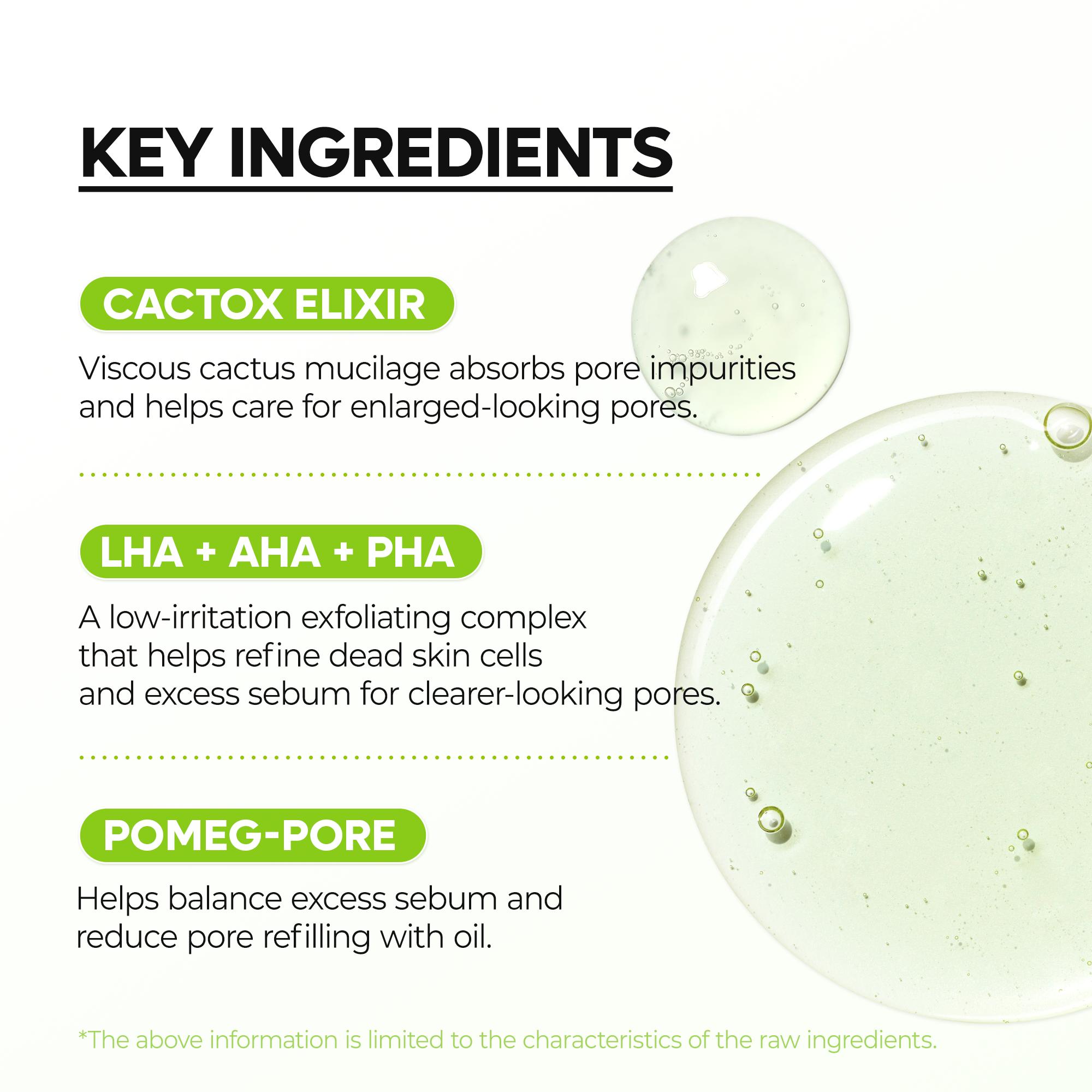 [Dr.Melaxin Official] CACTOX Pore Relief Gel Cleanser 120ml with Cactus Cooling & Dehydrated Pore Care