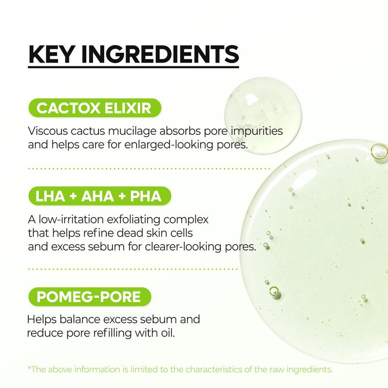 [Dr.Melaxin Official] CACTOX Pore Relief Gel Cleanser 120ml with Cactus Cooling & Dehydrated Pore Care