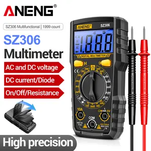 Professional smart digital multimeter for measuring AC/DC voltage, DC current, resistance, and diodes up to 20M ohms. ANENG SZ306 Multimeter Testing Tool.