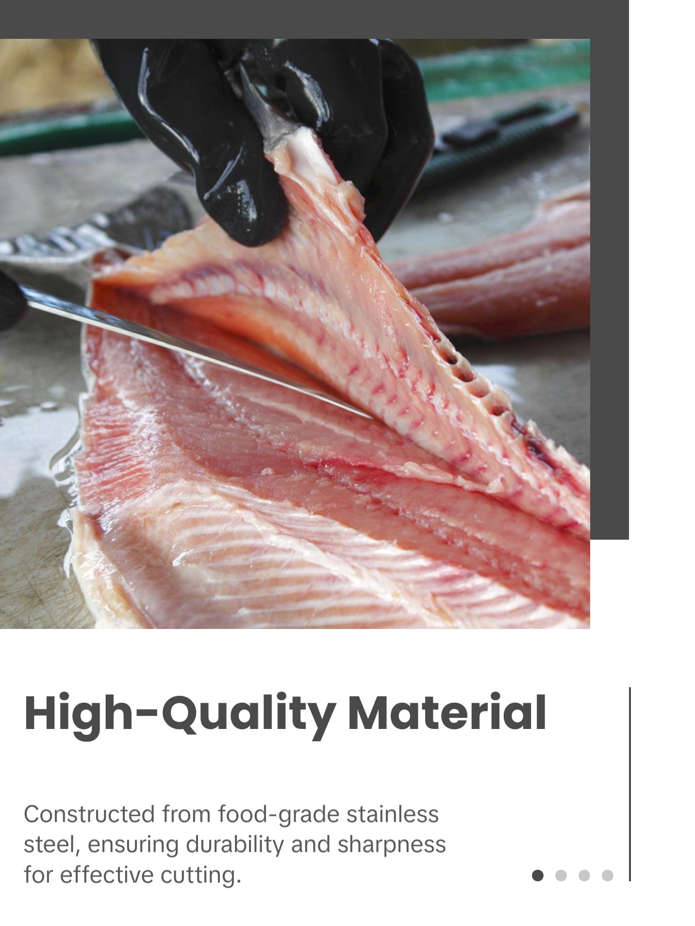 SpitJack Meat Trimming and Boning Knife - 6 Inch Curved Blade